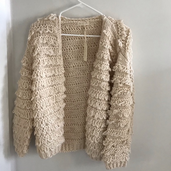 rylee and cru fringe cardigan